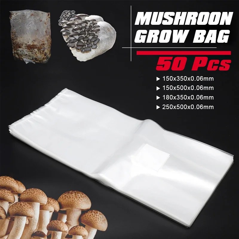 Mushroom Spawn Bag - 50 Stuks Pvc Paddenstoel Kweekzak Spawn