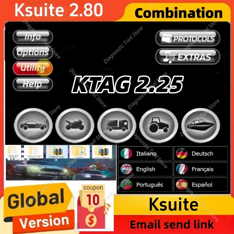 Tractor Implement - Ktag 2.25 & Ksuite 2.80 software