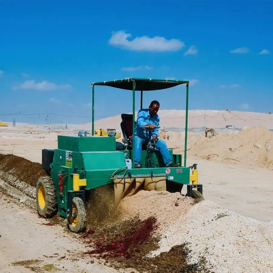 Mobiele meststof op wielen Org - Compost Turner Machine recensie en prijs
