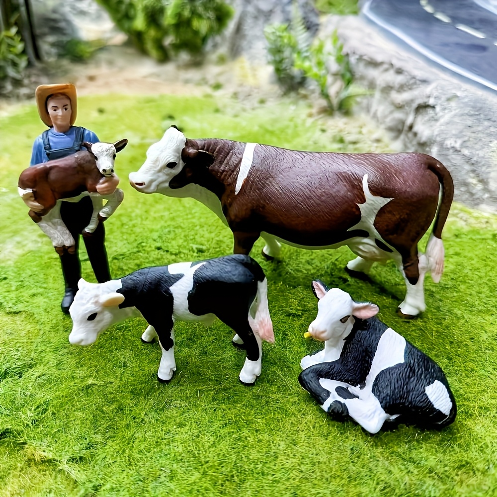 Boerderijboer en koe-modelset  - Farming Agriculture Stocks recensie en prijs